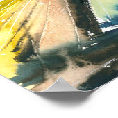 Poster Paysage Abstrait couleur aquarelle (Coin)