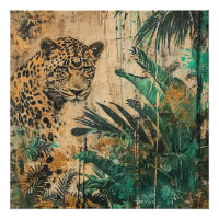 Paysage Abstrait de chats de jungle