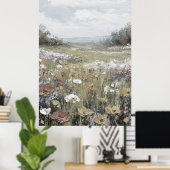 Poster Paysage Abstrait de Ferme Art Neutre (Bureau à domicile)