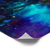 Poster Paysage abstrait futuriste de grande ville (Coin)