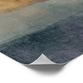 Poster Paysage Abstrait Minimal Horizon Arbres Clairsemés (Coin)