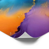 Poster Paysage Abstrait Montagnes Nature Arrière - plan A (Coin)