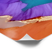 Poster Paysage Abstrait Montagnes Vallée Paysage Nature P (Coin)