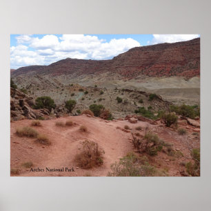 Poster Paysage accidenté dans le Parc national des Arches