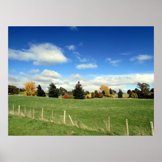 Poster paysage agricole (Devant)