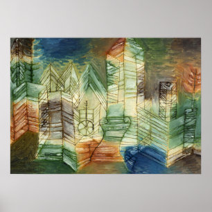 Poster Paysage allemand par Paul Klee