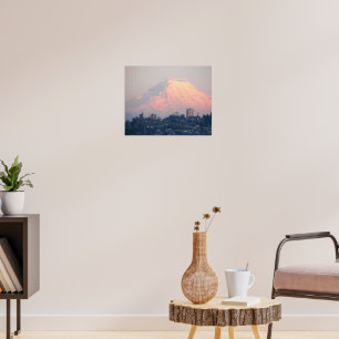 Poster Paysage Alpenglow du mont Rainier