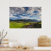 Poster Paysage alpin de Bavière (Cuisine)