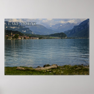 Poster Paysage alpin du lac de Brienz Oberland bernois su
