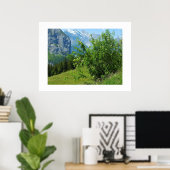 Poster Paysage alpin en Suisse (Bureau à domicile)