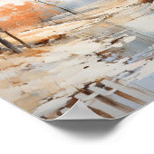 Poster Paysage Aquarelle Contemporain Et Abstraction (Coin)