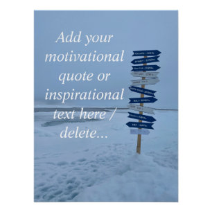 Poster Paysage arctique, Pôle Nord 90°Latitude, Personnal