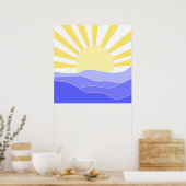 Poster paysage art abstrait (Cuisine)