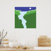 Poster paysage art abstrait (Cuisine)