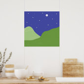 Poster paysage art abstrait (Cuisine)