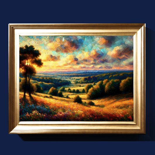 Poster Paysage artistique Abstrait III