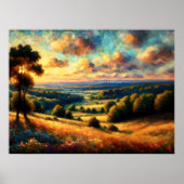 Poster Paysage artistique Abstrait III (Devant)