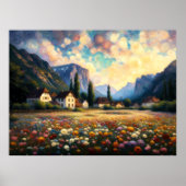 Poster Paysage artistique Abstrait VII (Devant)