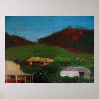 Poster Paysage australien - Vallée de Chapman, Geraldton