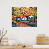 Poster Paysage automnal hypnotisant en Amérique du Nord (Cuisine)