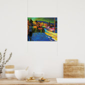 Poster Paysage Automne Avec Bateaux (Cuisine)