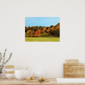 Poster paysage automne rouge et orange (Cuisine)