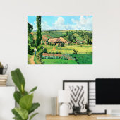 Poster Paysage aux Patis, Pontoise, oeuvres d'art célèbre (Bureau à domicile)