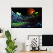 Poster paysage avant jupiter (Bureau à domicile)