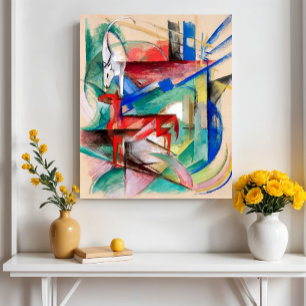 Poster Paysage avec animaux par Franz Marc