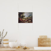 Poster Paysage avec arc en ciel (Cuisine)