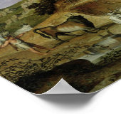 Poster Paysage avec bergers et vaches (Coin)