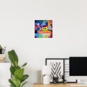 Poster Paysage avec chameaux, Paul Klee (Bureau à domicile)