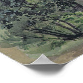 Poster Paysage avec châtaignier dans l'avant-plan (Coin)