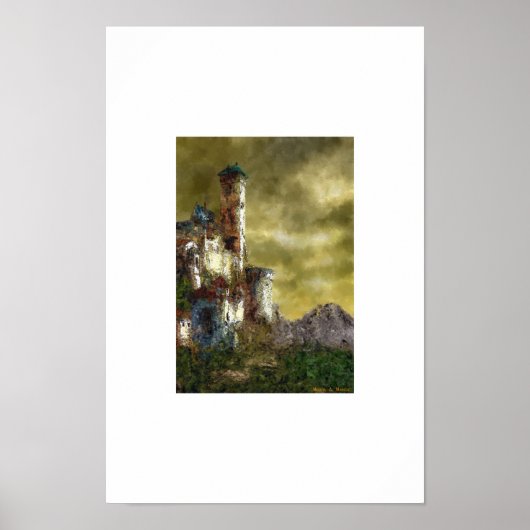 Poster Paysage avec château III (Devant)