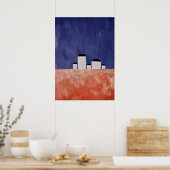 Poster Paysage avec cinq maisons, vers 1932 (Cuisine)
