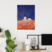 Poster Paysage avec cinq maisons, vers 1932 (Bureau à domicile)