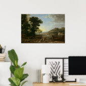 Poster Paysage avec commerçants - Claude Lorrain Art (Bureau à domicile)