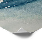 Poster Paysage avec étoiles - Elégance rétro (Coin)