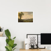 Poster Paysage avec Haymakers et vue lointaine d'un G (Bureau à domicile)
