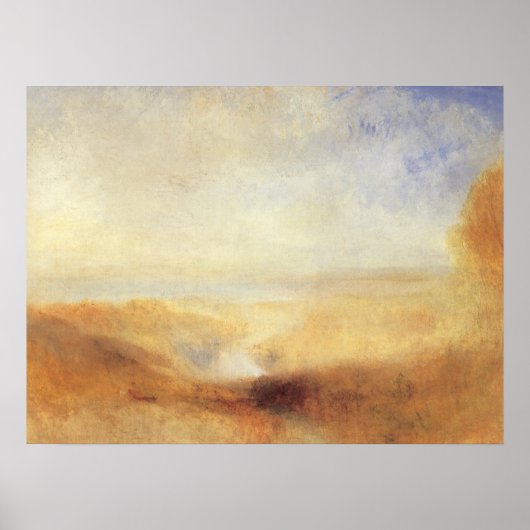 Poster Paysage avec la baie de Distant River par Joseph T (Devant)