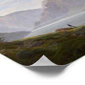 Poster Paysage avec lac de montagne. Matin (Friedrich) (Coin)