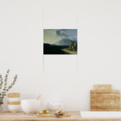Poster Paysage avec le mont Stromboli (Cuisine)