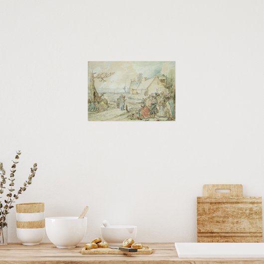 Poster Paysage avec les Gitans Fortune-Tellers (Cuisine)