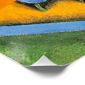 Poster Paysage avec maisons à Céret (Coin)