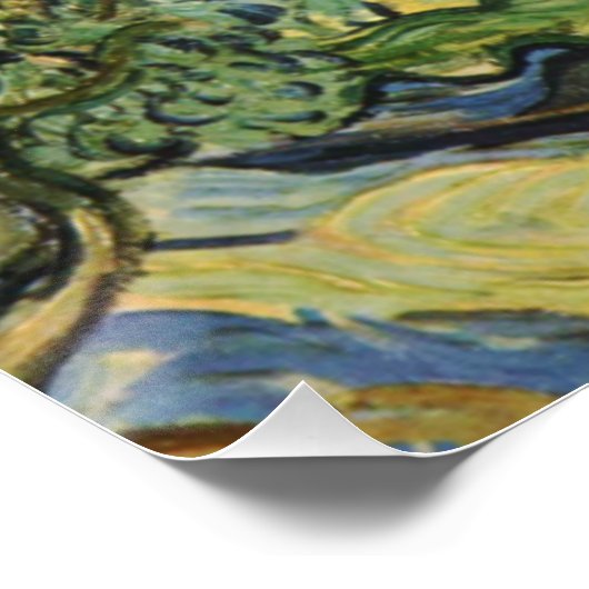 Poster Paysage avec Olive Vincent Willem van Gogh Post (Coin)