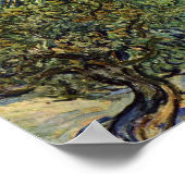 Poster Paysage Avec Oliviers Par Vincent Van Gogh (Coin)