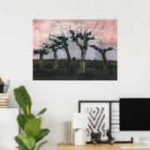 Poster Paysage avec Pollard Willows Vincent van Gogh (Bureau à domicile)