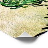 Poster Paysage avec quelques pas et Crescent Moon (Coin)