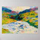 Poster Paysage avec rivière | Curt Herrmann (Devant)