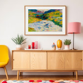 Poster Paysage avec rivière | Curt Herrmann